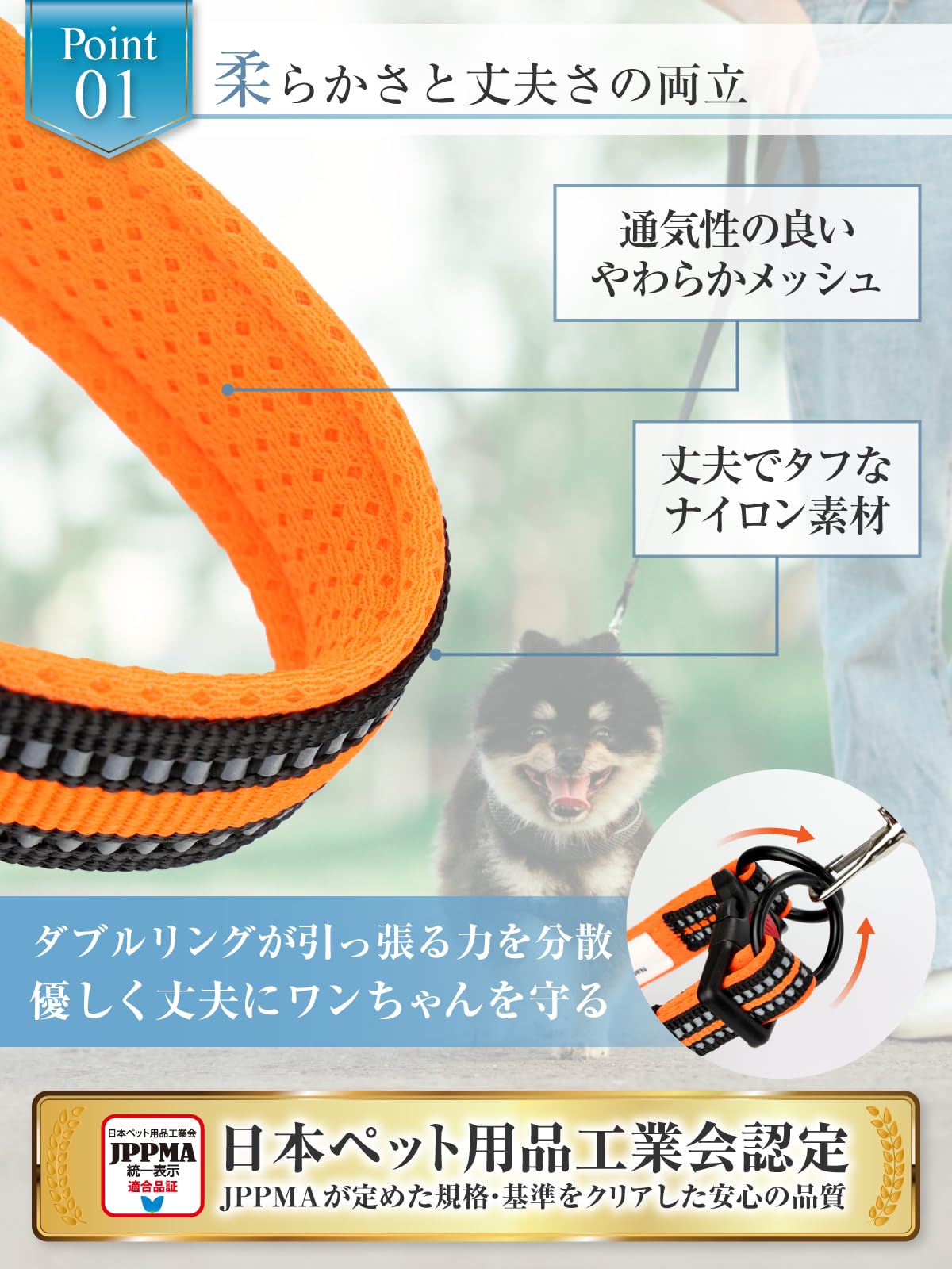 Amazon | 【ドッグトレーナー推薦・JPPMA認定】犬 首輪 小型犬 中型犬